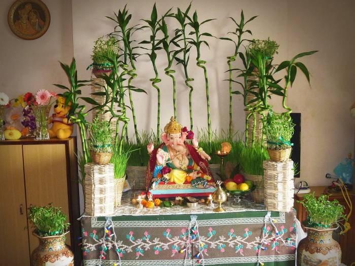 How to make eco friendly decoration for ganpati