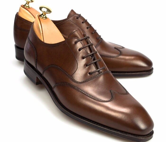 Mens brown patent leather dress shoes