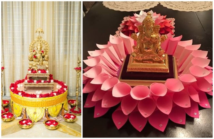 How to make eco friendly decoration for ganpati