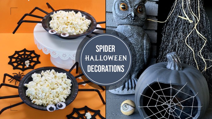 How to make a spider halloween decoration