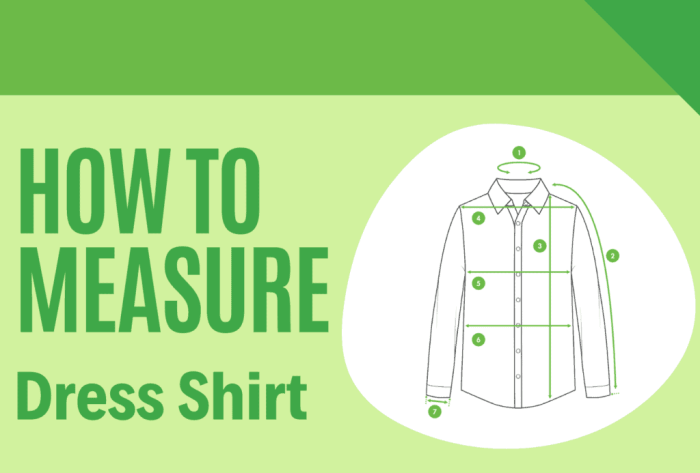 How to measure a men's dress shirt