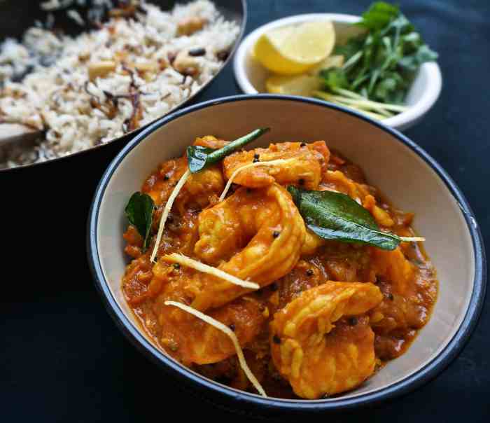 Curry shrimp indian