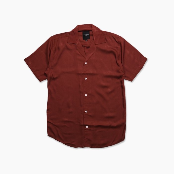 Terracotta mens dress shirt