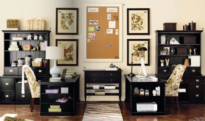 How to decorate a large home office