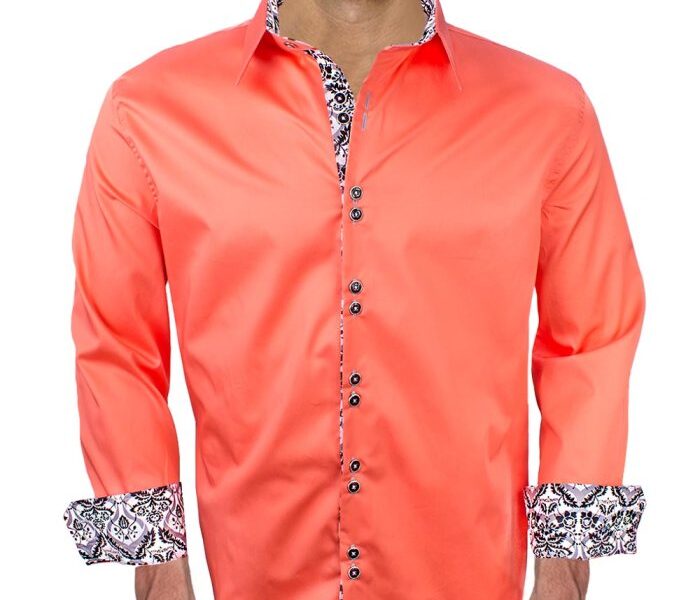 Men's iridescent dress shirt