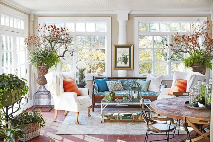 How to decorate sunroom office