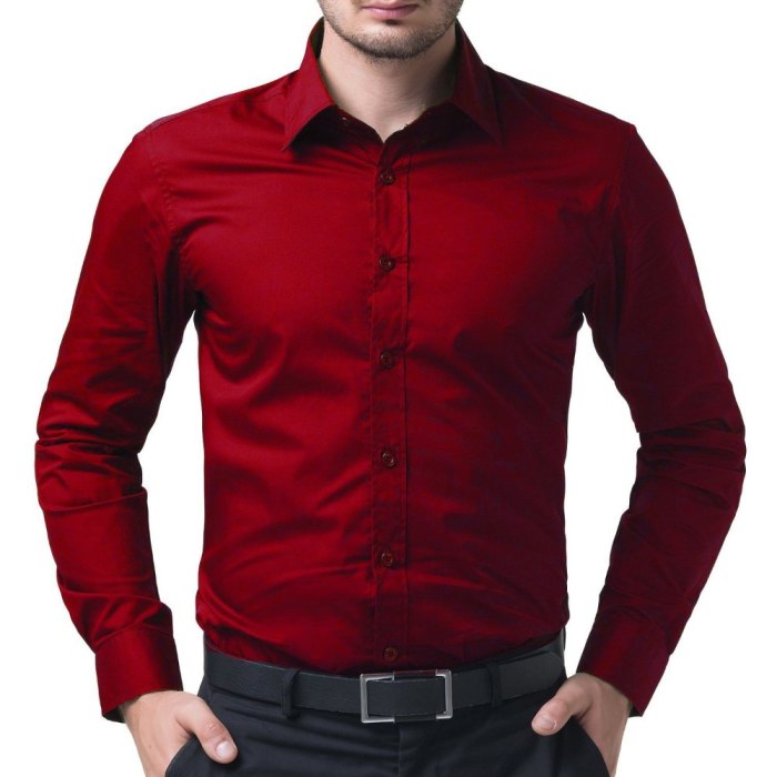 Mens red dress shirts near me