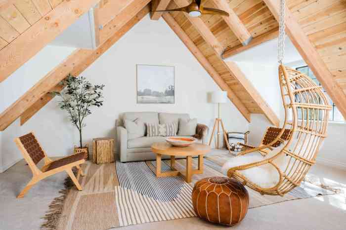 How to decorate attic room