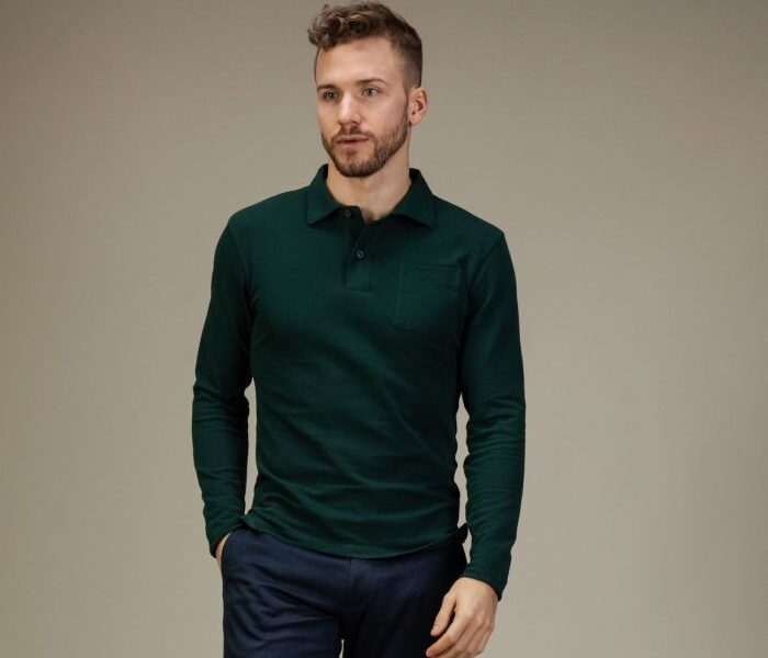 Emerald green dress shirts for men